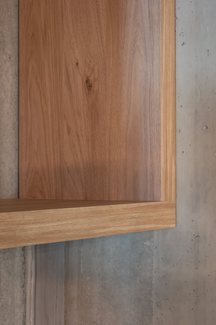 Close-up of the ingenious cabinet on the first floor